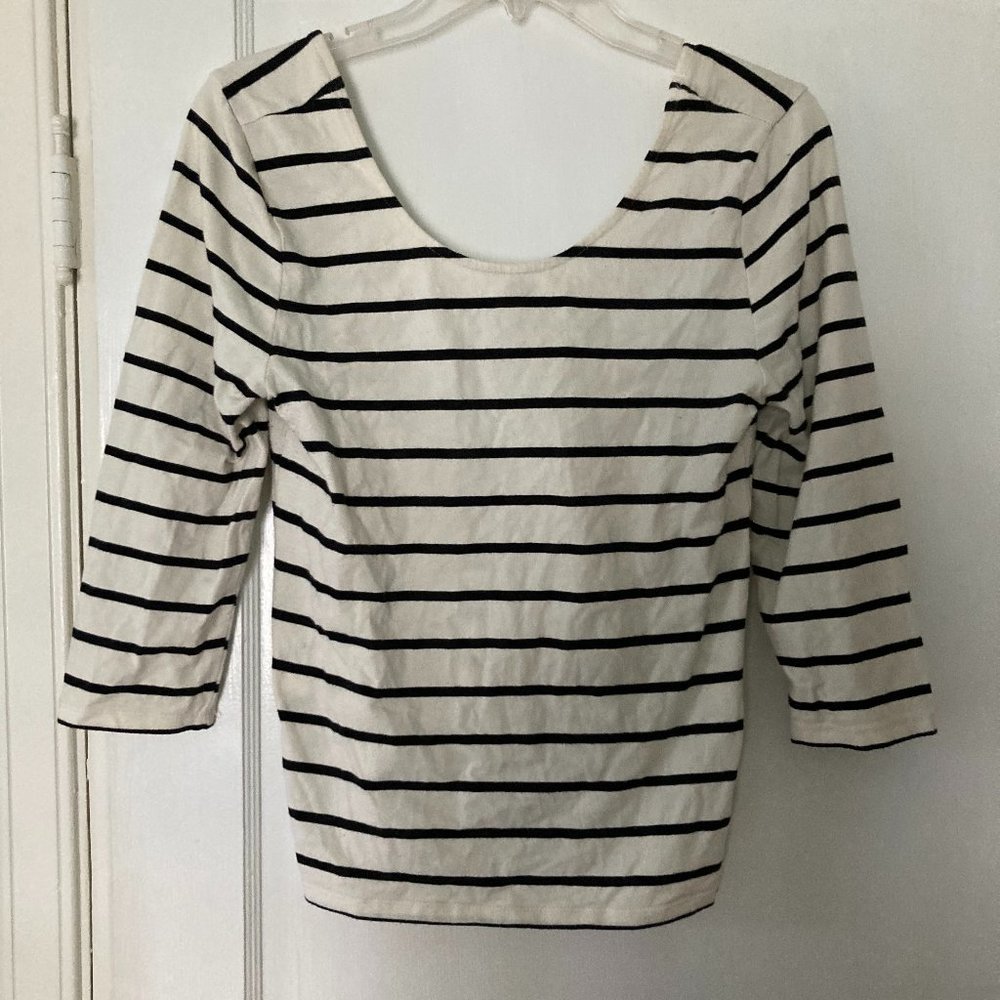 Black and White Striped Top from H & M